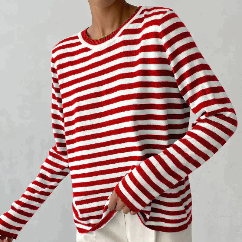 Striped Sweatshirt for Women - Image 25