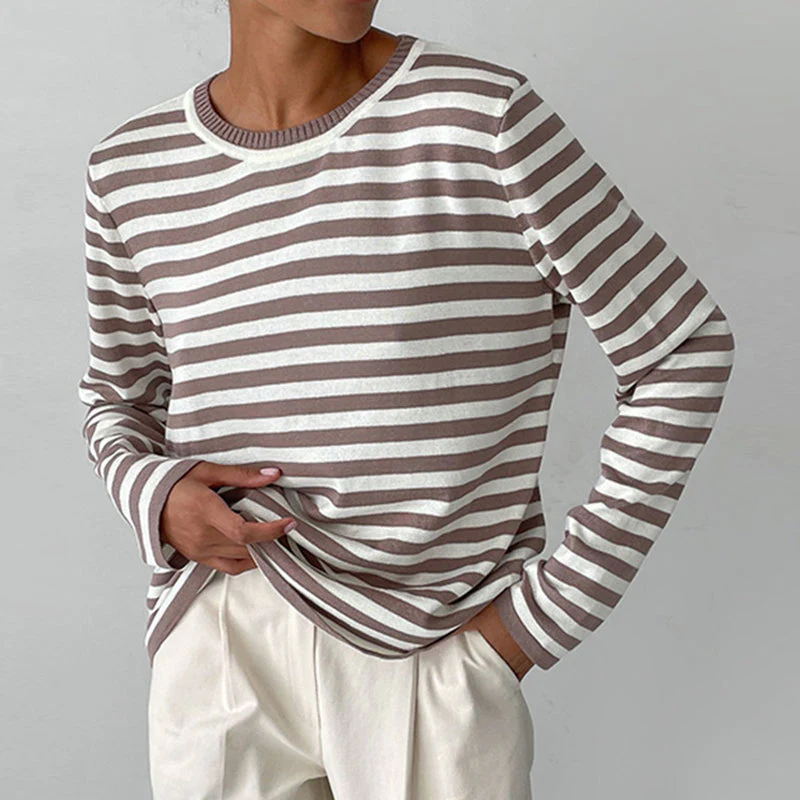 Striped Sweatshirt for Women - Image 27