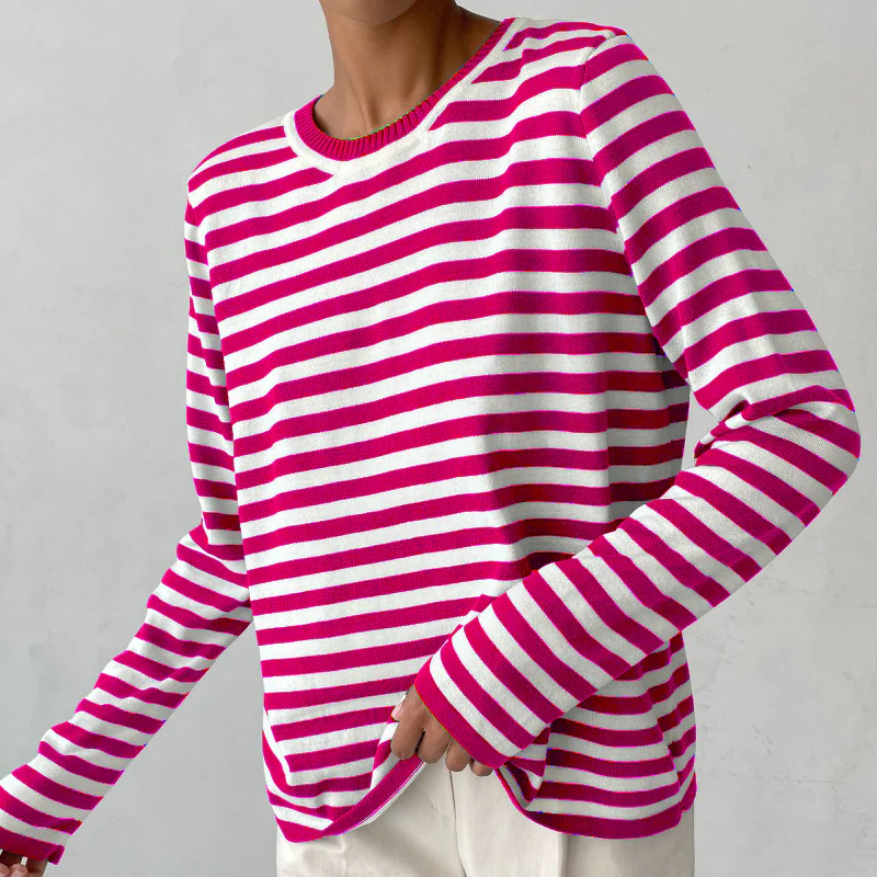Striped Sweatshirt for Women - Image 3