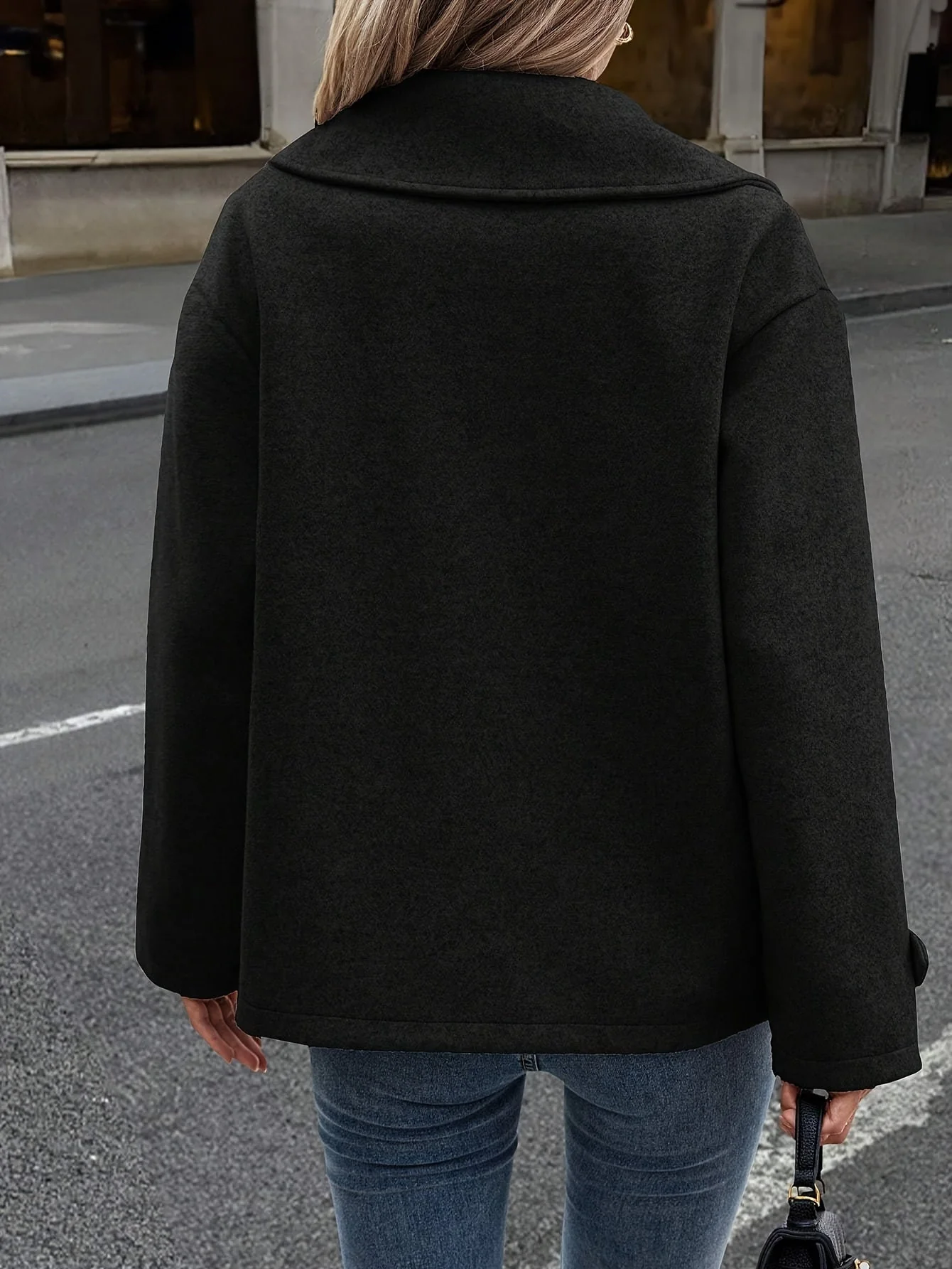 Stylish Double-Breasted Jacket with Button Details - Image 19