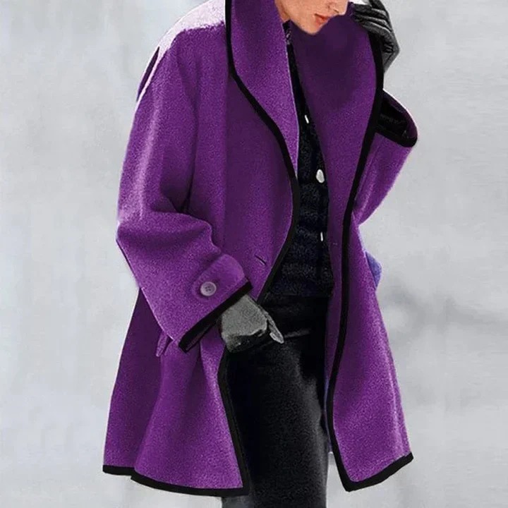 Stylish Double Breasted Wool Coat - Image 10