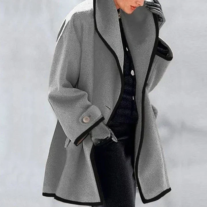 Stylish Double Breasted Wool Coat - Image 11