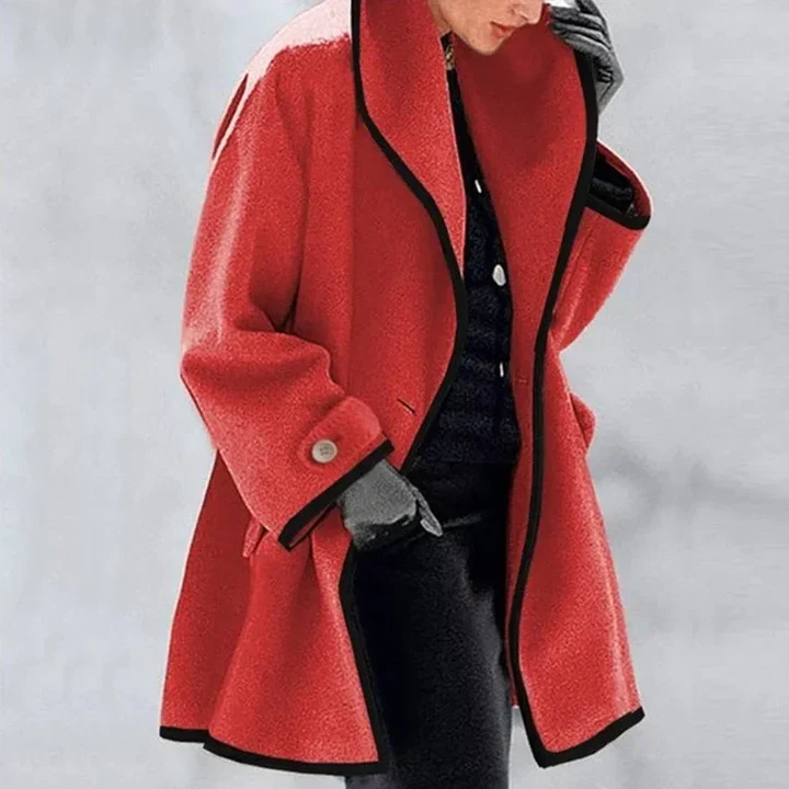 Stylish Double Breasted Wool Coat - Image 9