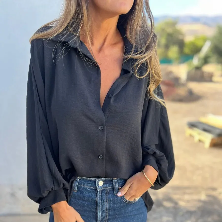 Stylish Oversized Blouse – Flowy, Lightweight & Effortless Fit for Elevated Everyday Looks - Image 3