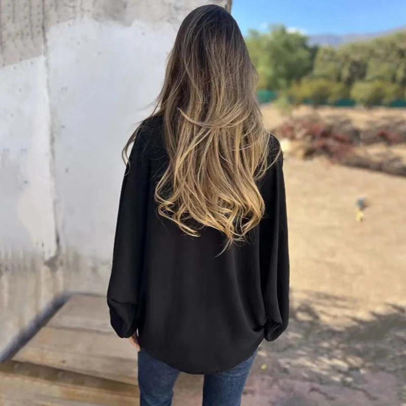 Stylish Oversized Blouse – Flowy, Lightweight & Effortless Fit for Elevated Everyday Looks - Image 4