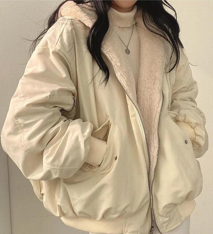 Stylish Oversized Bomber Jacket - Image 5