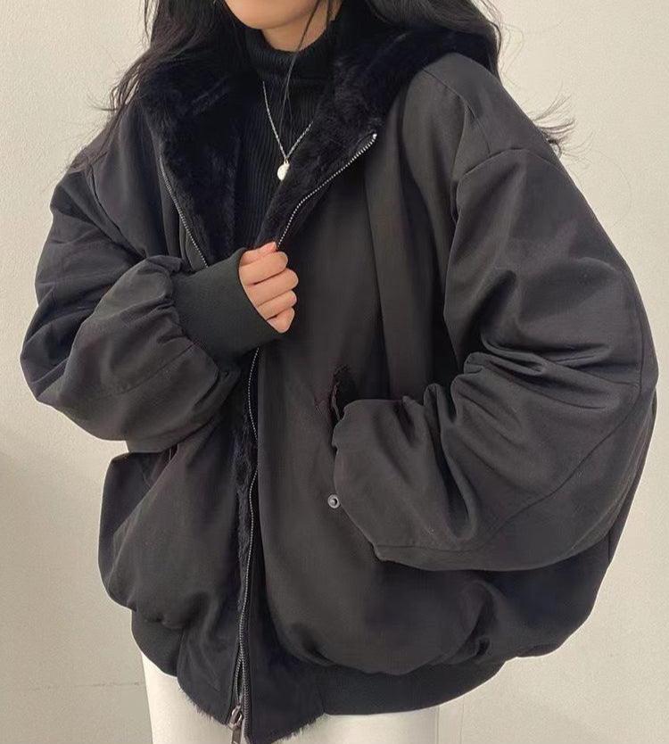 Stylish Oversized Bomber Jacket - Image 7