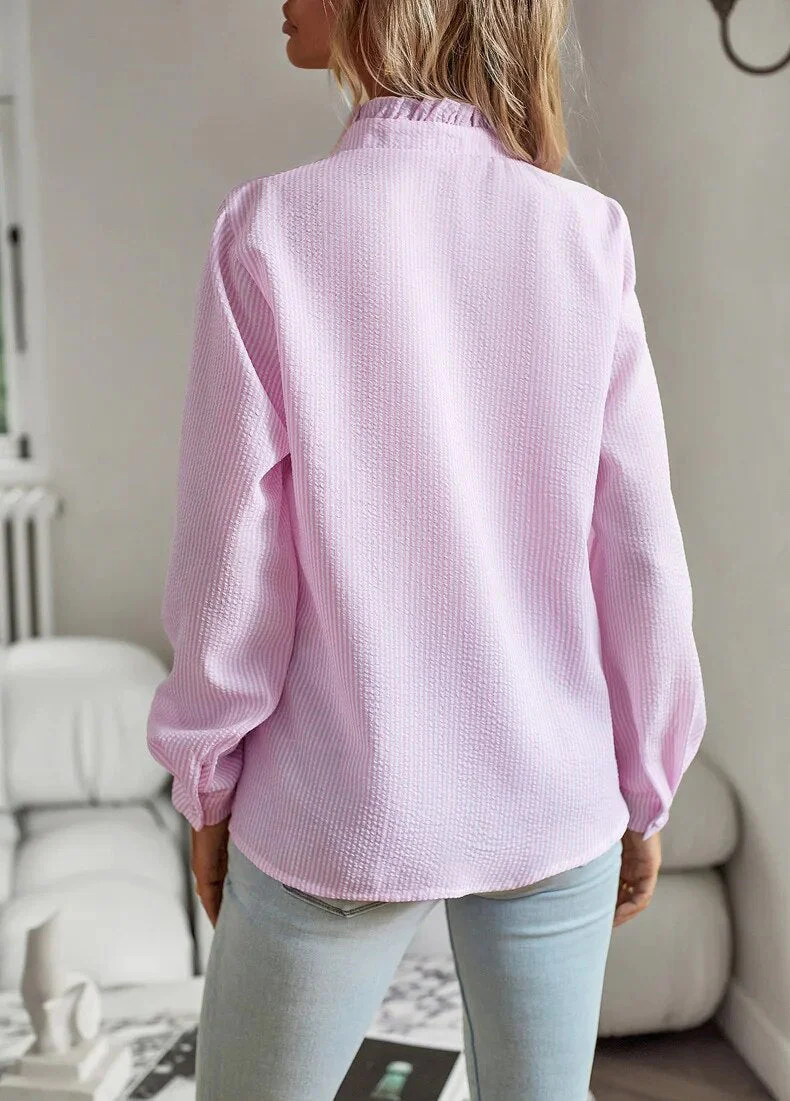 Stylish Polo Blouse with Soft Finish - Image 17