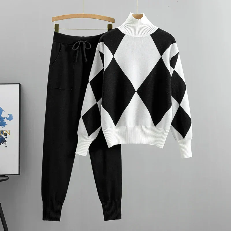 Stylish Ribbed Knit Matching Set - Image 10