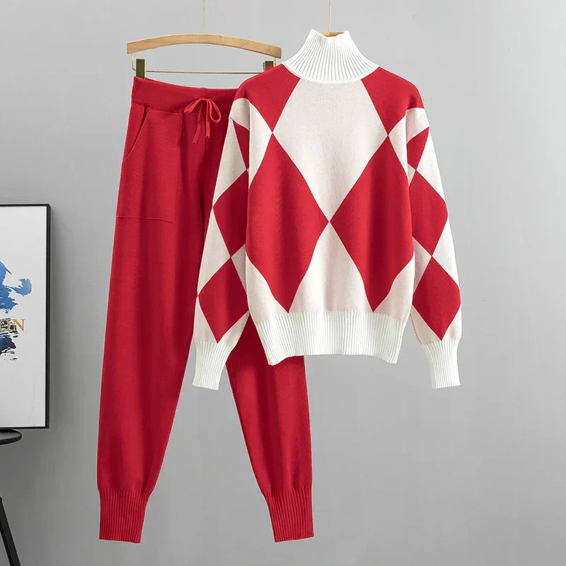 Stylish Ribbed Knit Matching Set - Image 12