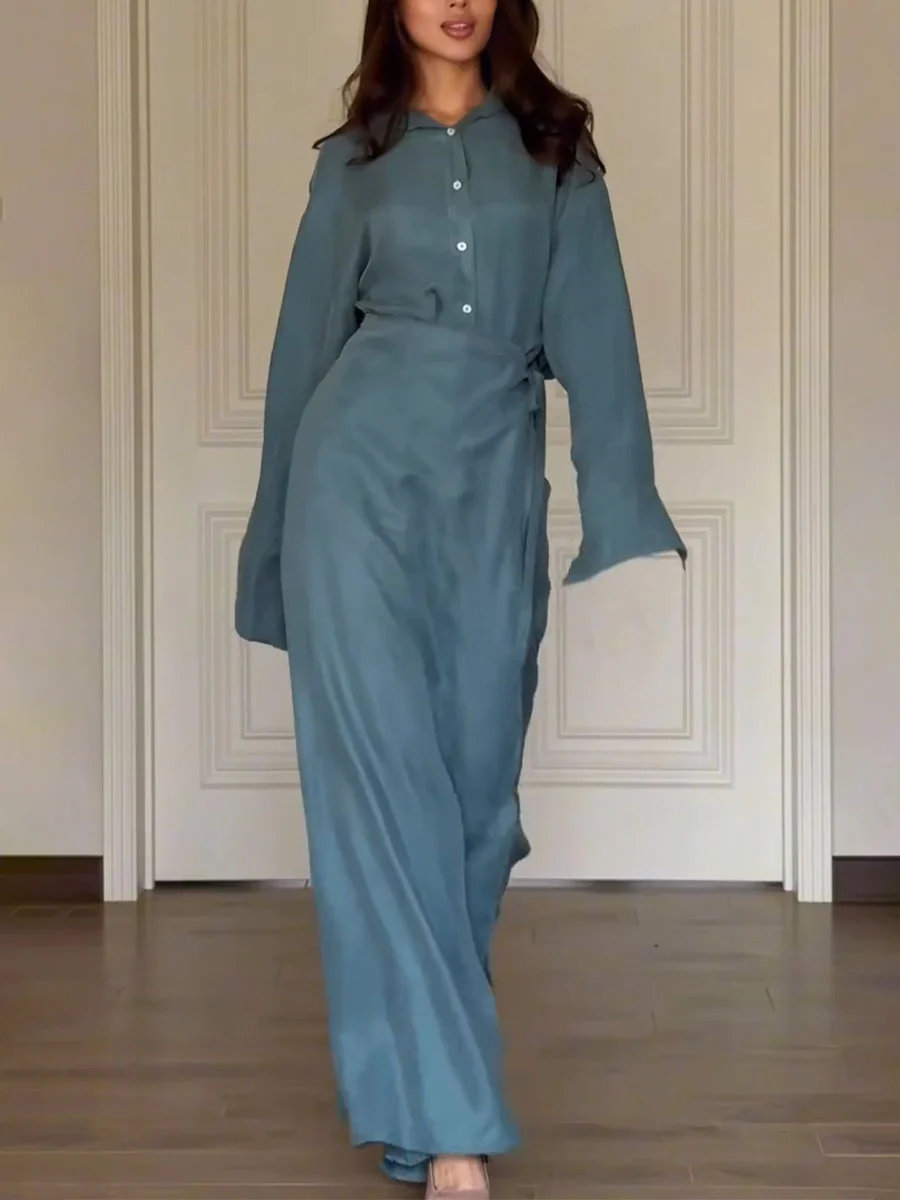 Stylish Shirt and Skirt Pants Co-ord Set - Image 8