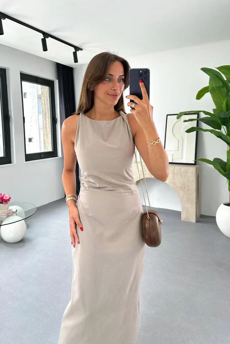 Stylish Sleeveless Midi Dress for Women - Image 10