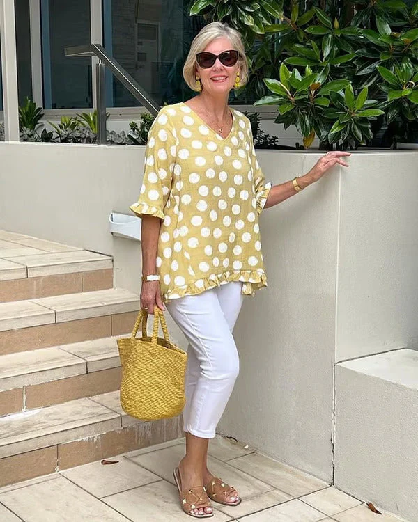 Stylish V-Neck Blouse for Women - Image 3