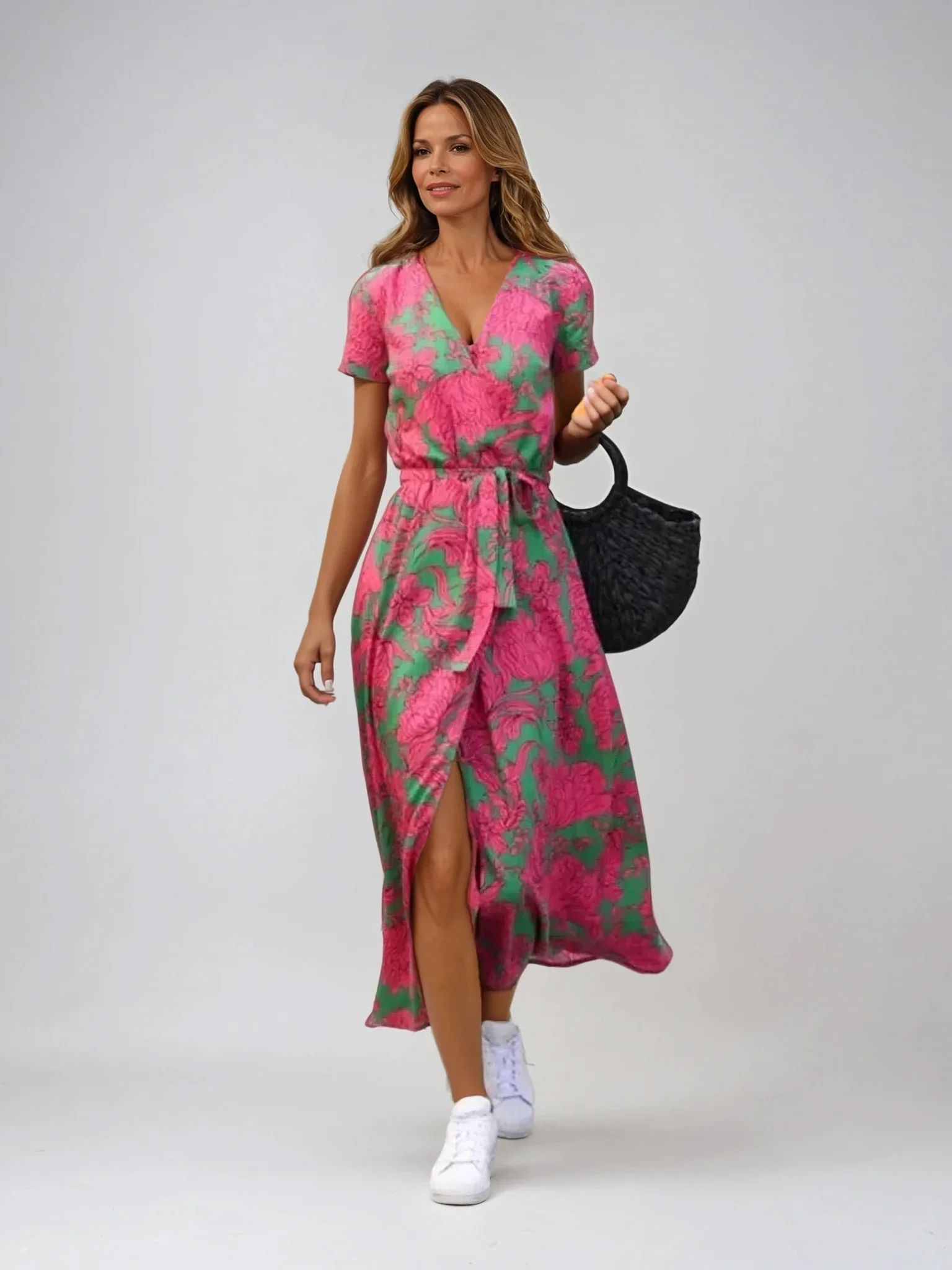 Stylish V-Neck Cocktail Dress - Image 18