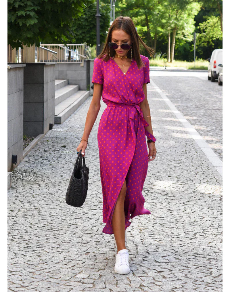 Stylish V-Neck Cocktail Dress - Image 7