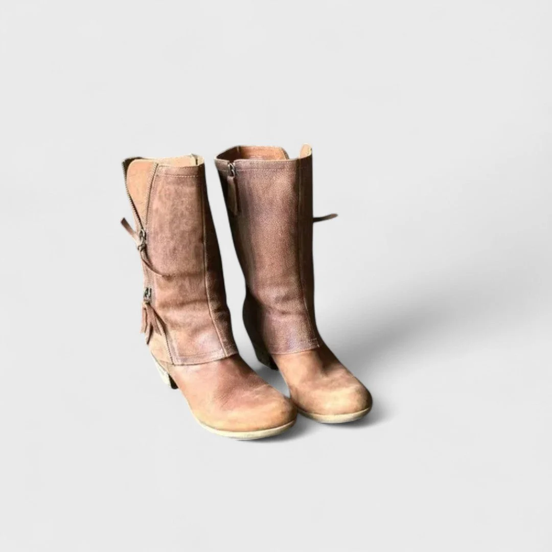 Stylish Vintage Mid-Calf Boots - Image 6