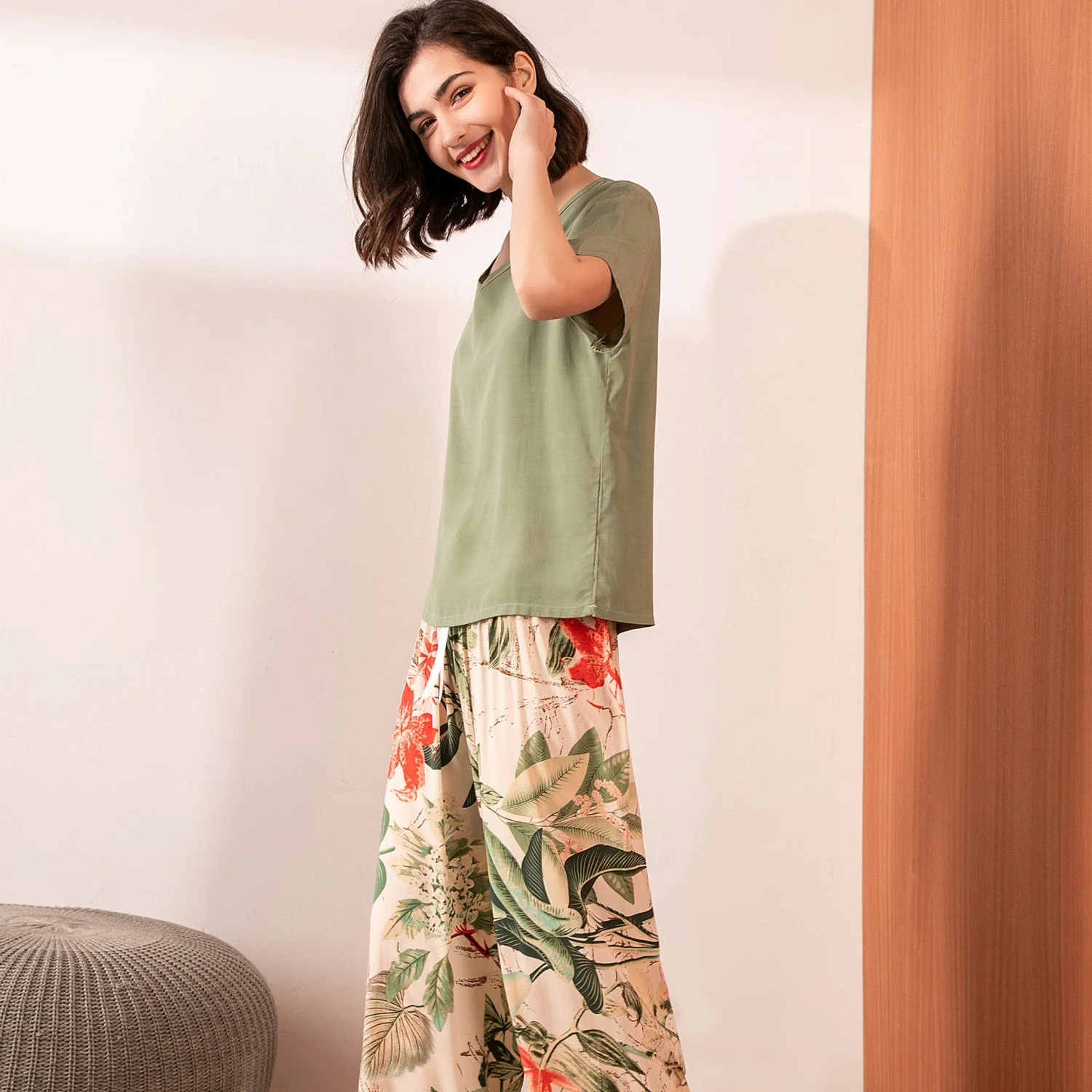 Summer Cotton Crepe Loungewear Set - Image 42