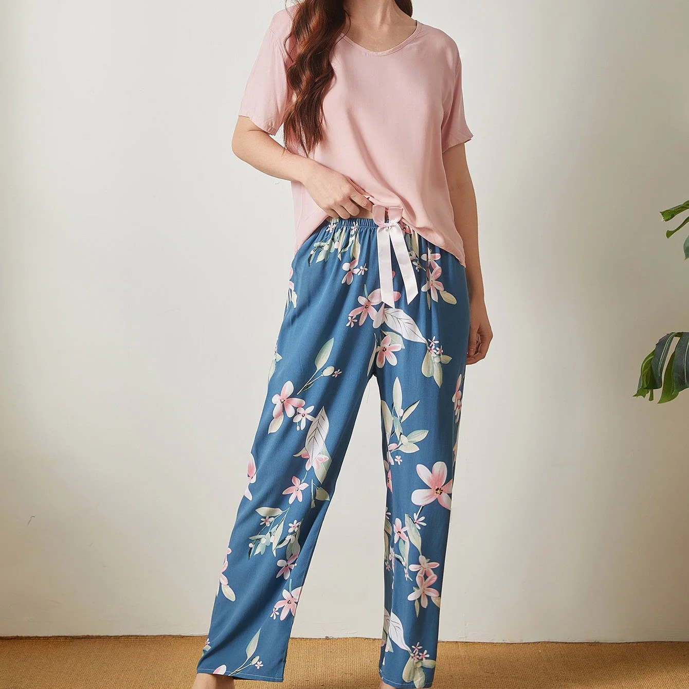 Summer Cotton Crepe Loungewear Set - Image 44