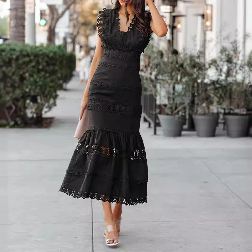 Summer Elegant Cotton Maxi Dress - Image 2
