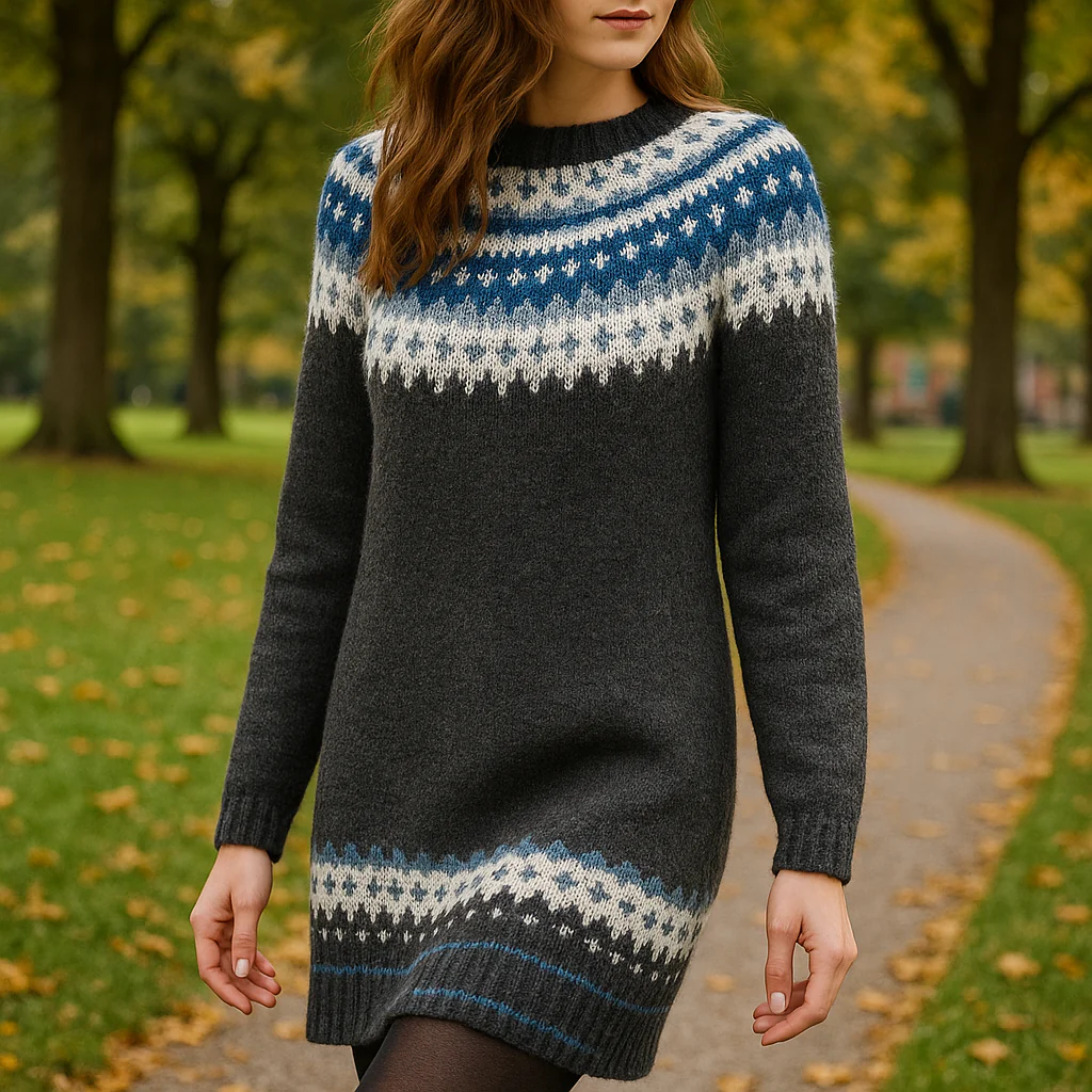 Sweater made of Icelandic textile