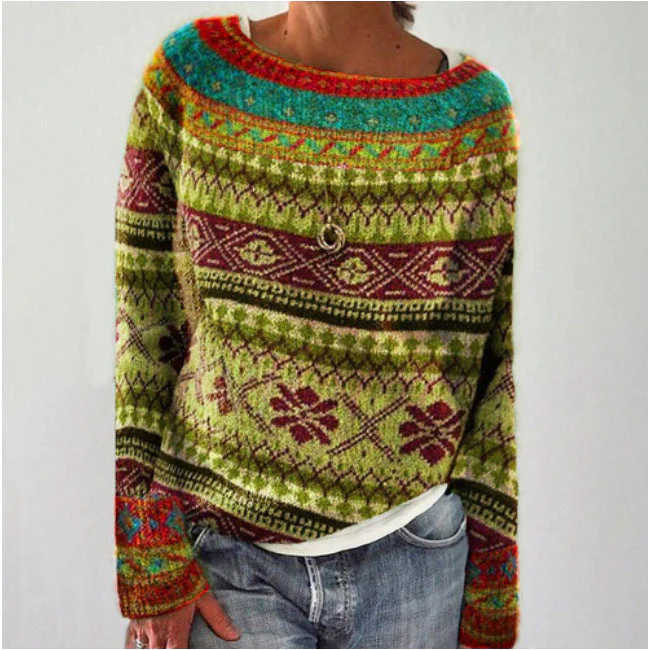 Sweater with Fair Isle pattern - Image 2