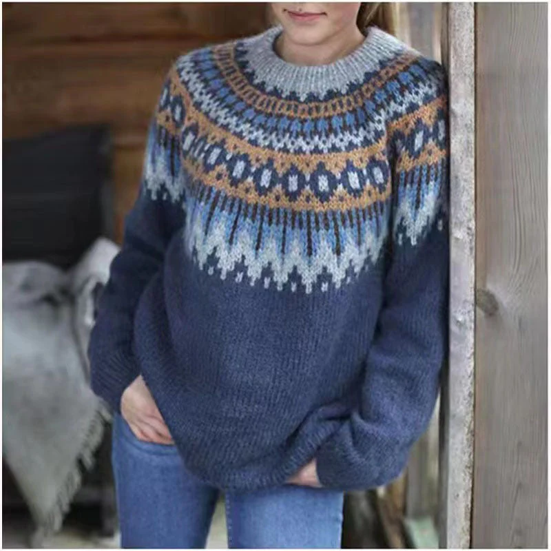 Sweater with Icelandic pattern - Image 2