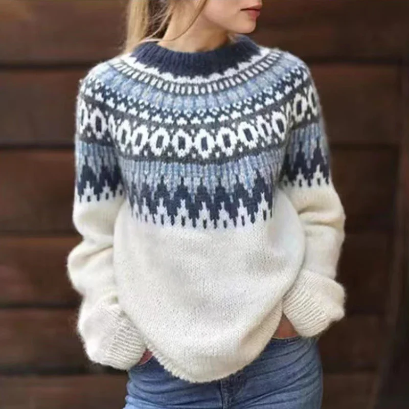 Sweater with Icelandic pattern