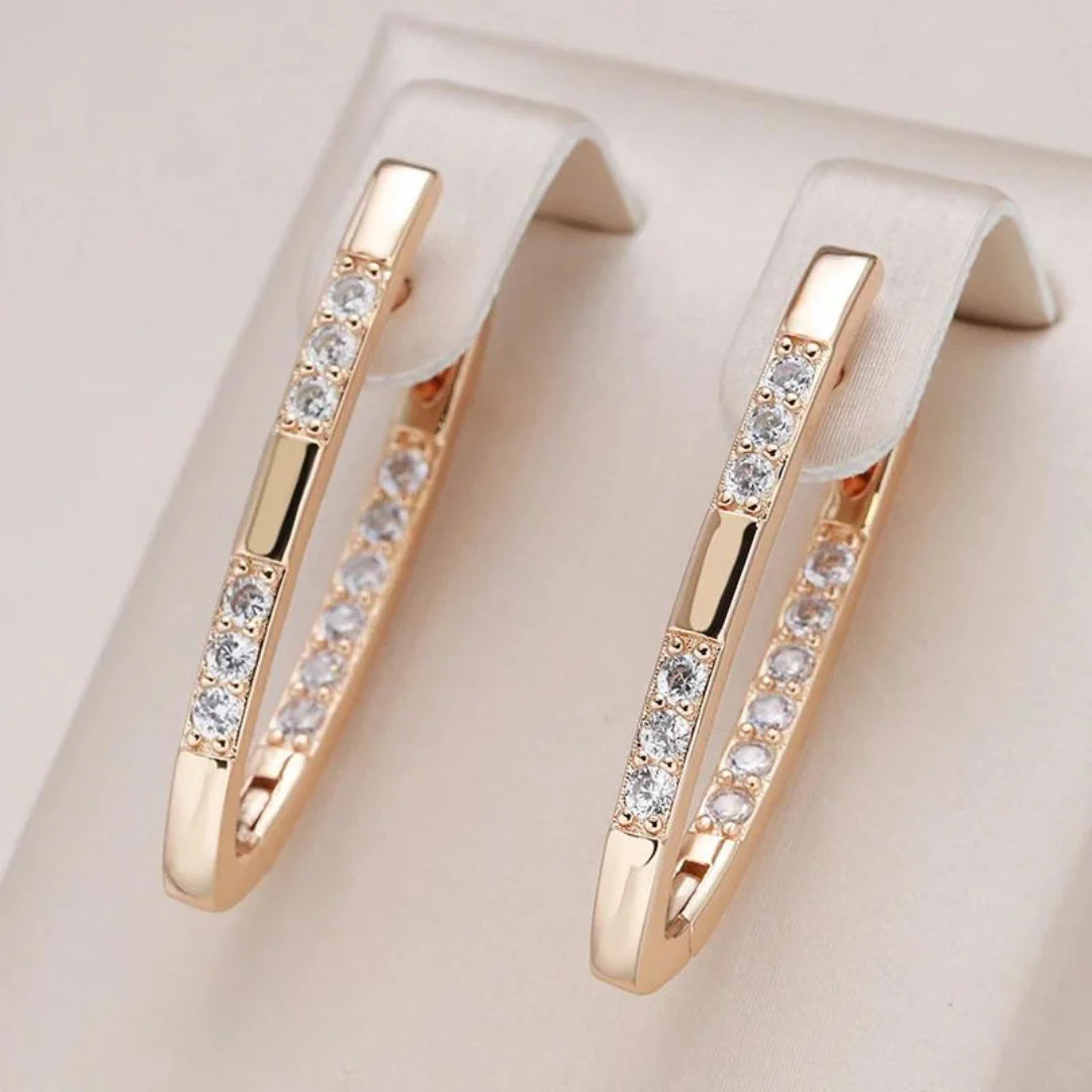 Sylvia Elegant Zirconia Earrings - Image 2