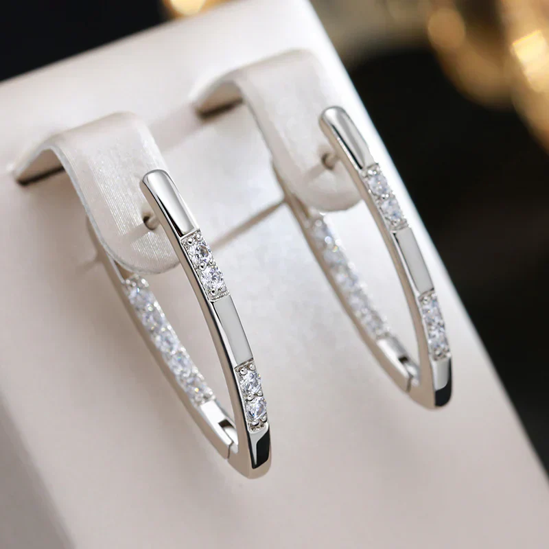 Sylvia Elegant Zirconia Earrings - Image 3