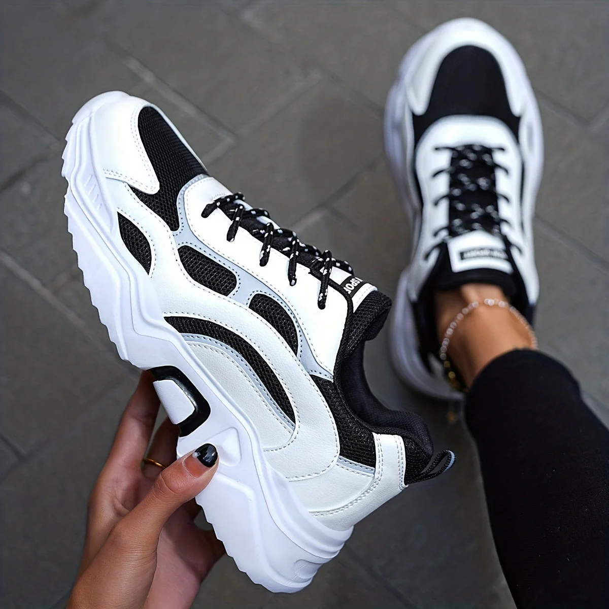 Thalia – Trendy Platform Chunky Sneakers - Image 16