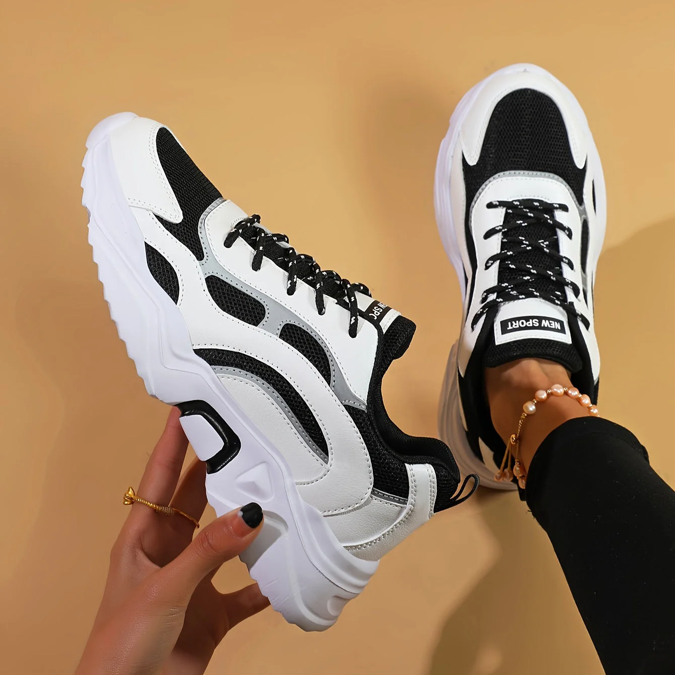 Thalia – Trendy Platform Chunky Sneakers - Image 9