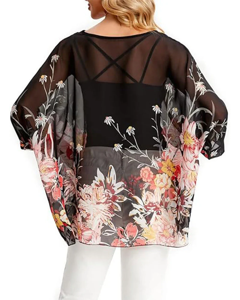 Three-Quarter Sleeve Loose Top - Image 4