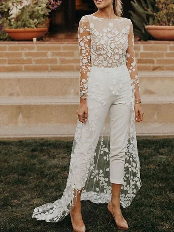 Timeless Elegant White Bridal Jumpsuit - Image 6