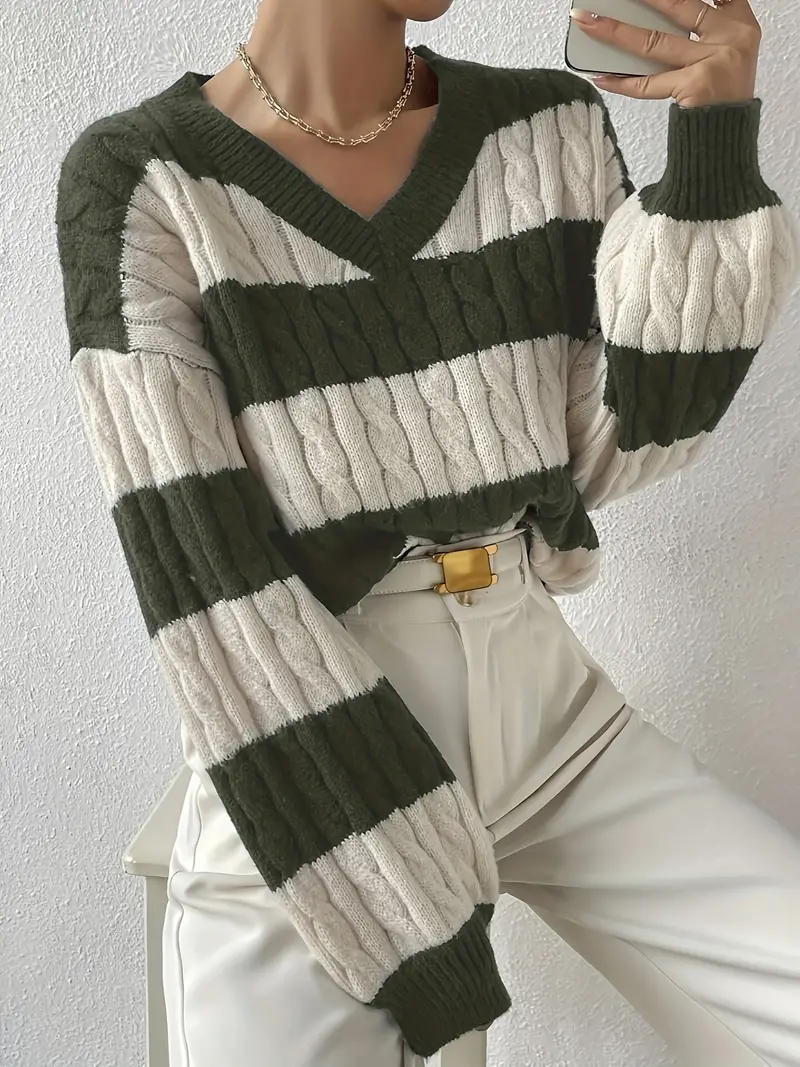 Trendy Cozy Knit Sweater for Women - Image 12