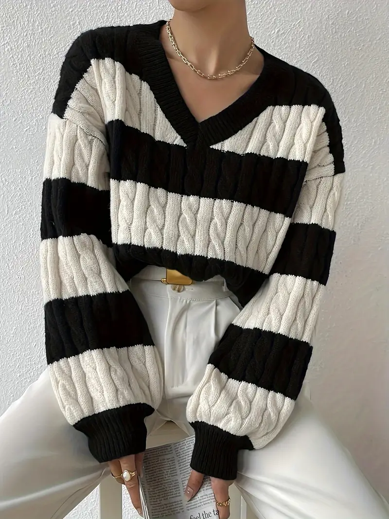 Trendy Cozy Knit Sweater for Women - Image 9