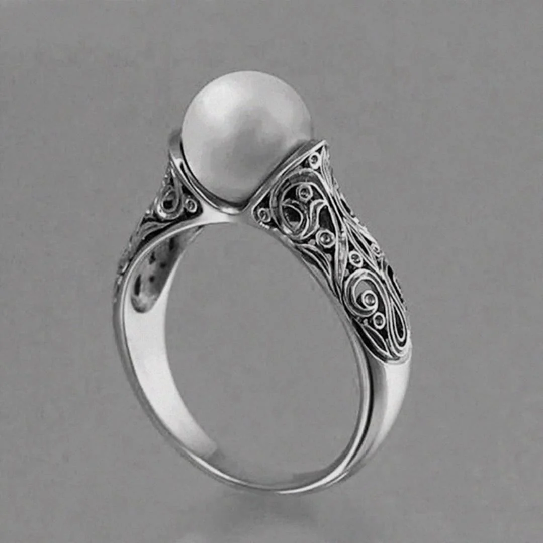 Trendy Gold-Plated Pearl Ring Women - Image 14