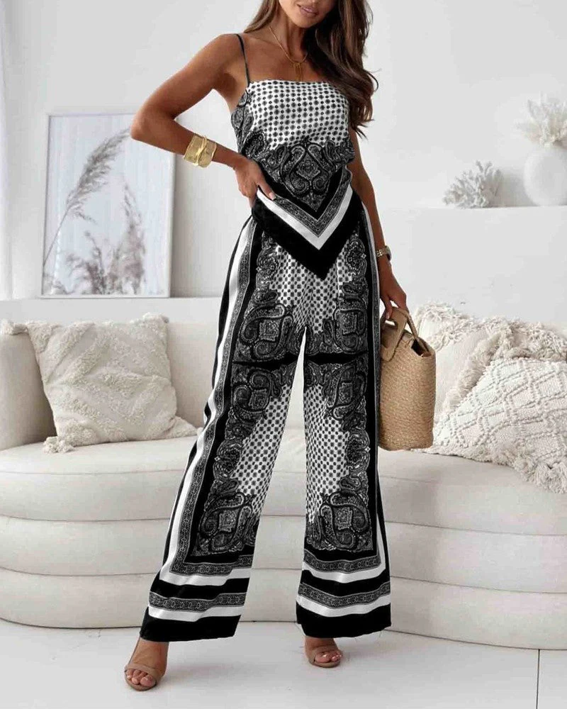 Trendy Lace-Up Vest Two-Piece Outfit - Image 12