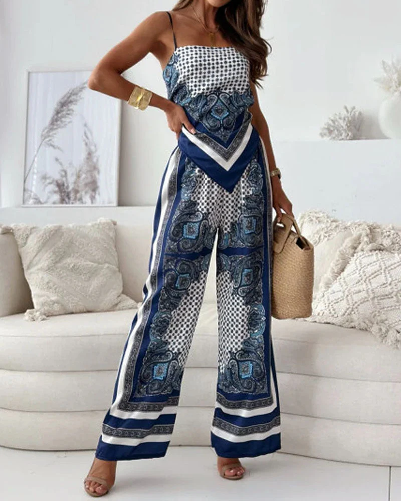 Trendy Lace-Up Vest Two-Piece Outfit - Image 5