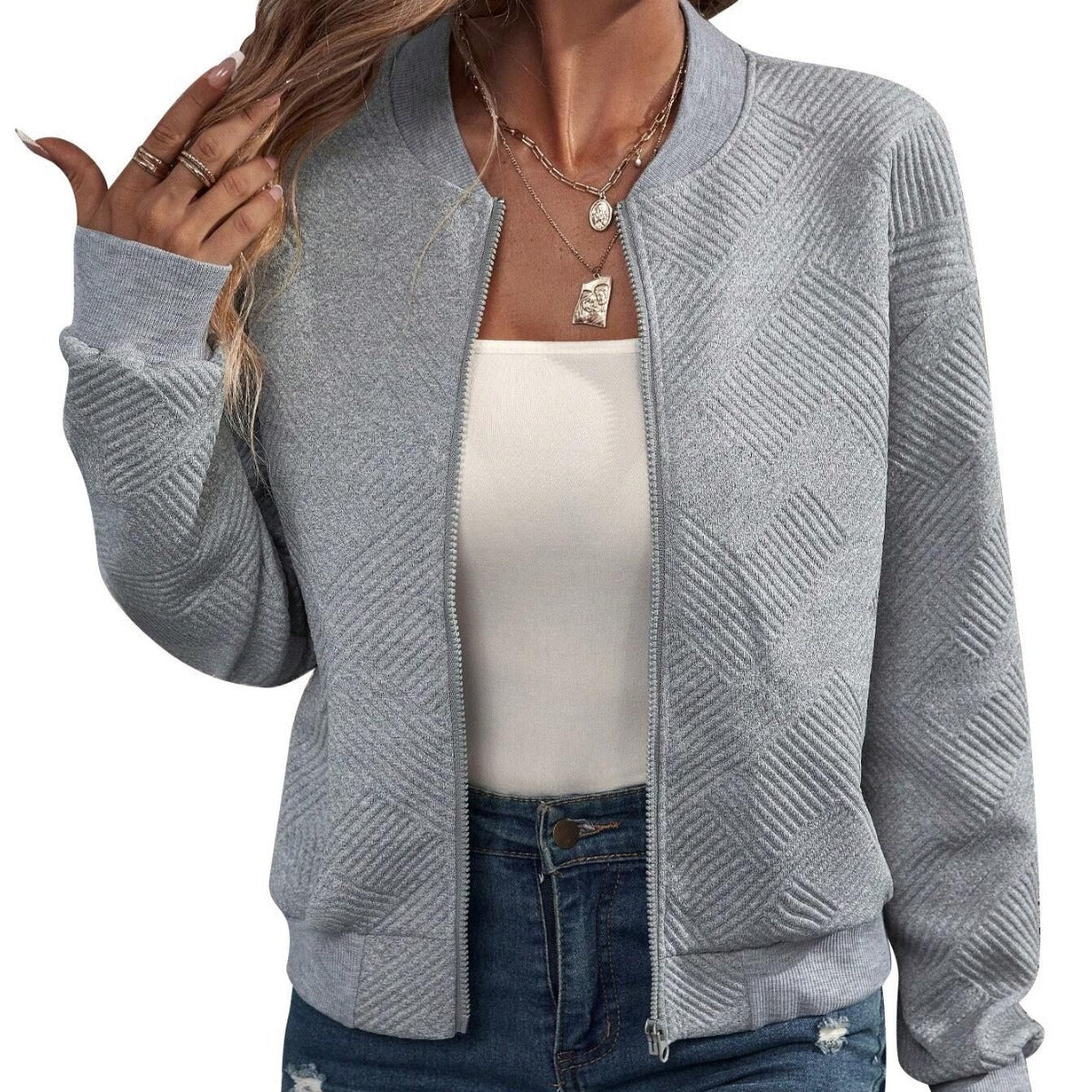 Trendy Solid Color Women’s Casual Jacket - Image 12