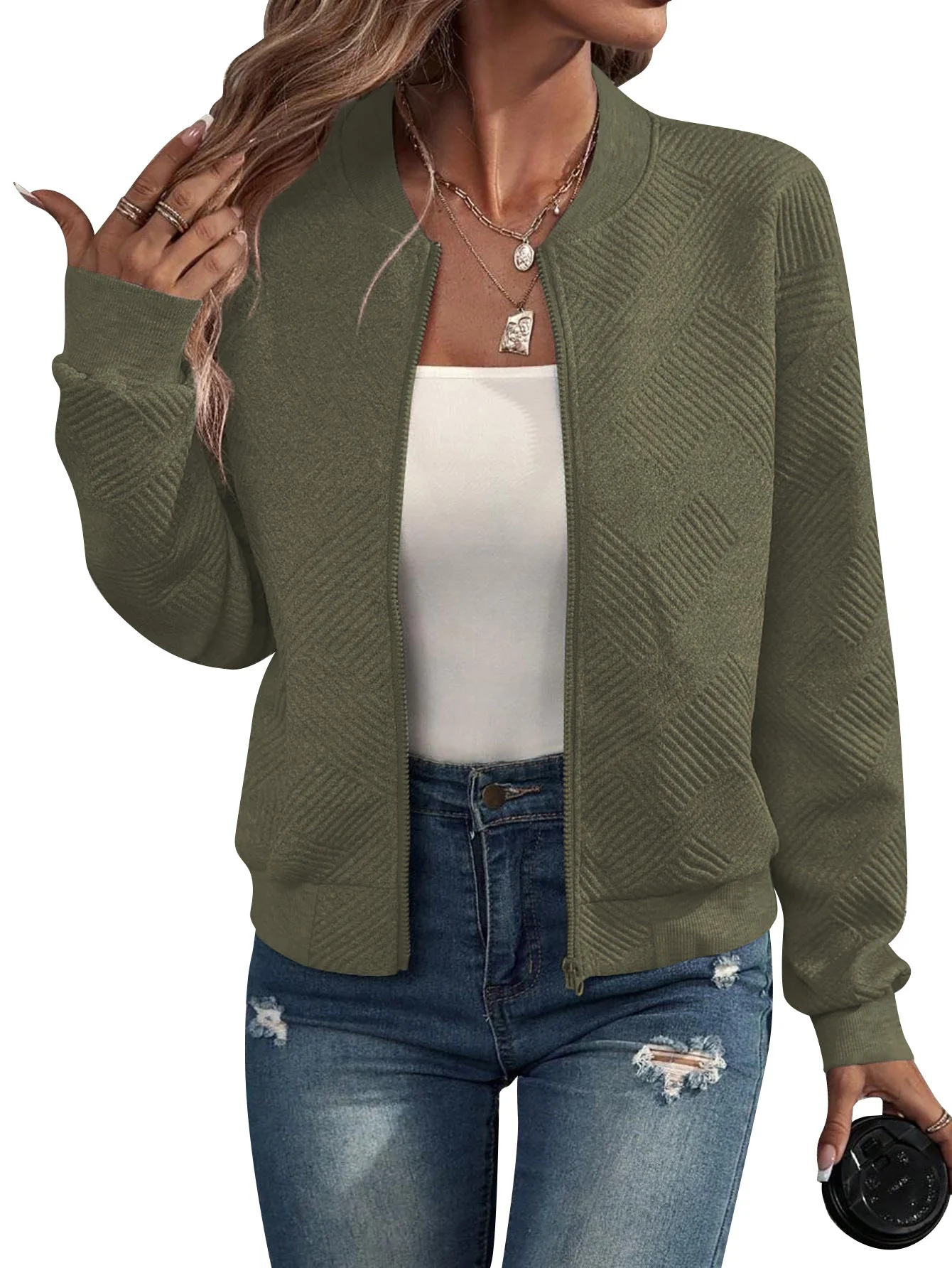 Trendy Solid Color Women’s Casual Jacket - Image 15