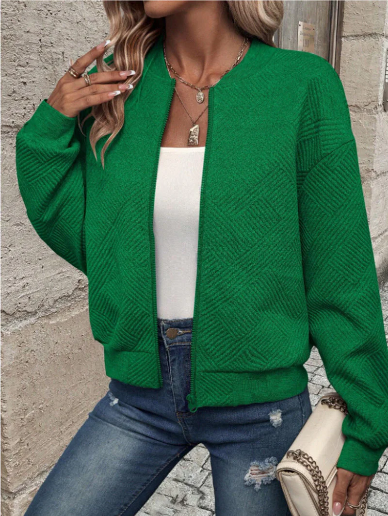Trendy Solid Color Women’s Casual Jacket - Image 5