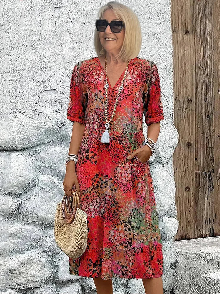 Trendy Summer Dress with Delicate Leopard Lace - Image 12