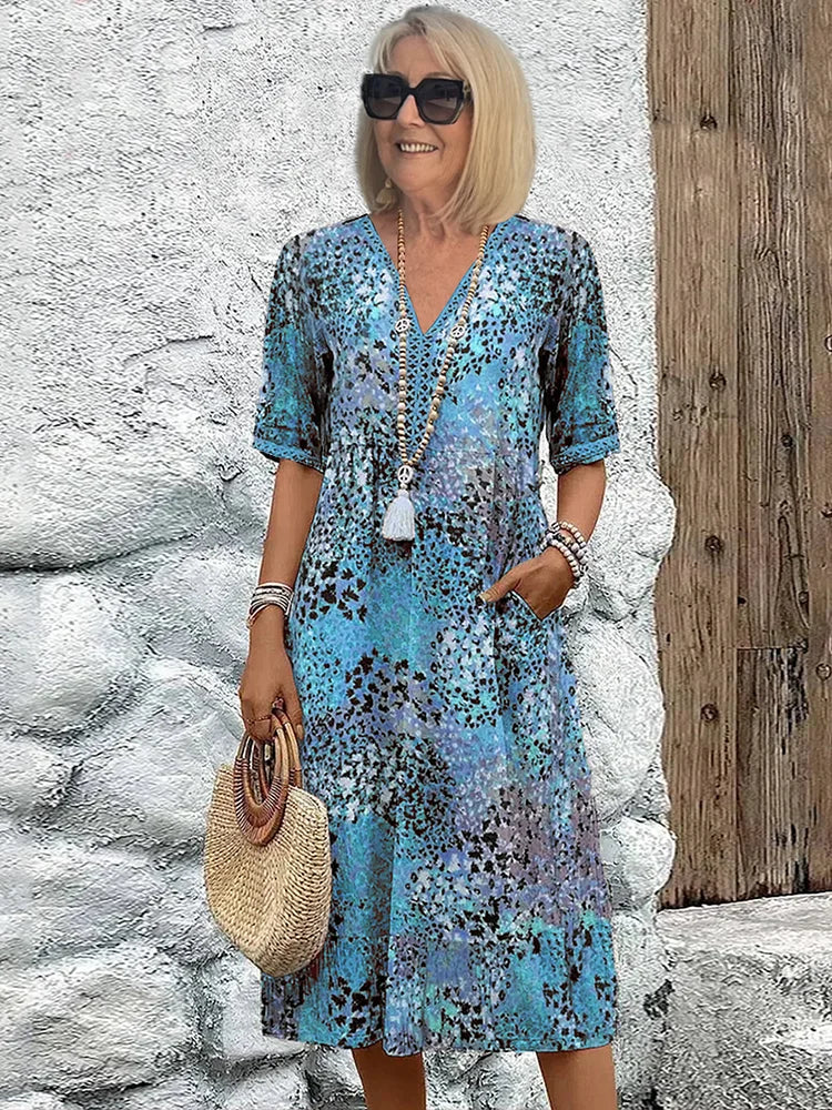Trendy Summer Dress with Delicate Leopard Lace - Image 13