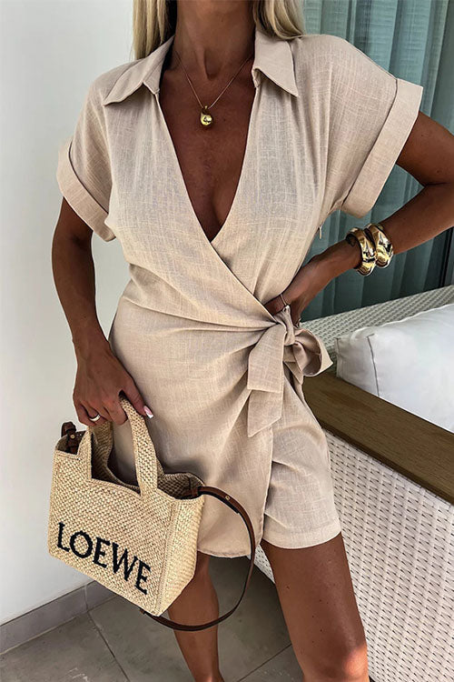 Trendy Women’s Short Sleeve Jumpsuit - Image 40