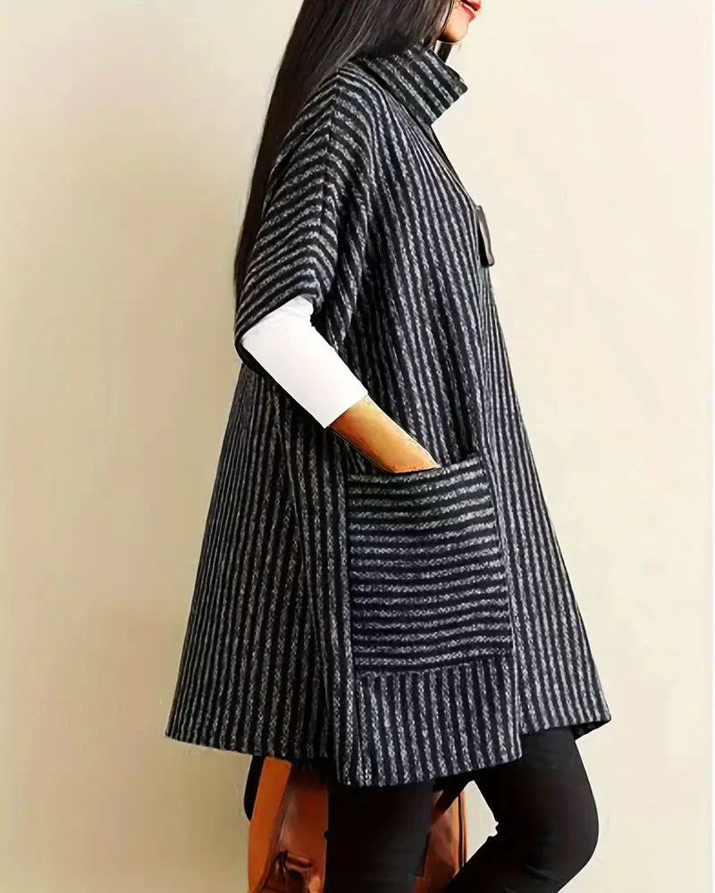 Turtleneck Chunky Sweater Dress - Image 3
