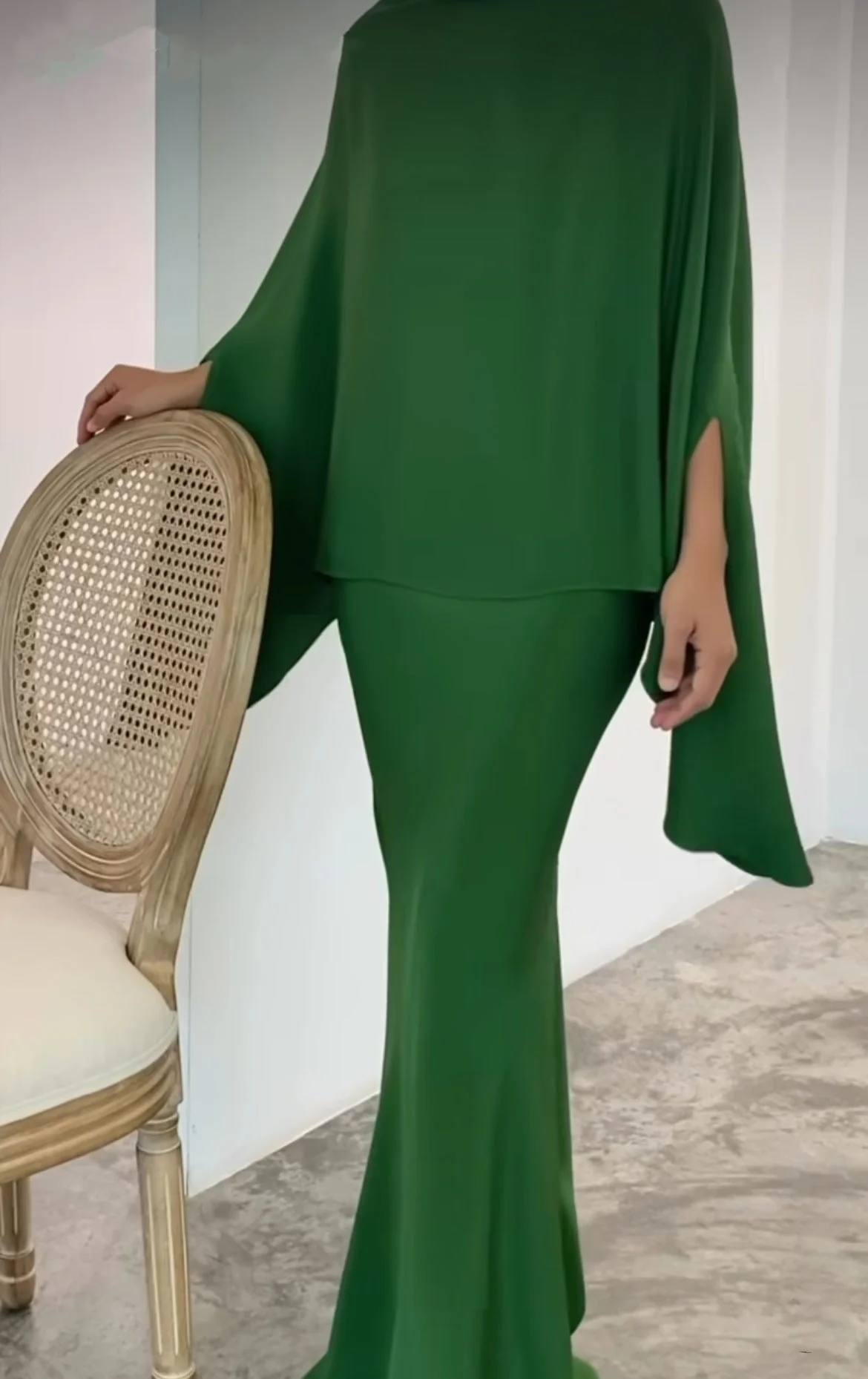 Two-Piece Pearl Floor-Length Gown - Image 9