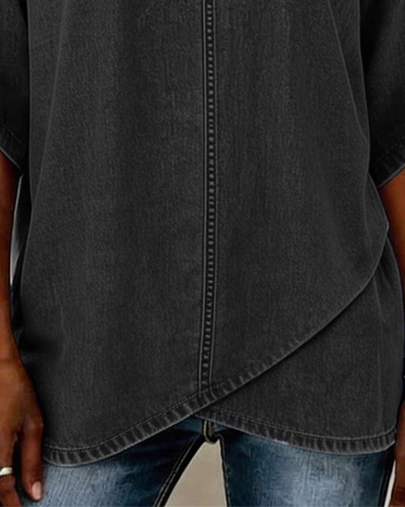 V-Neck Casual Stripped Top - Image 6