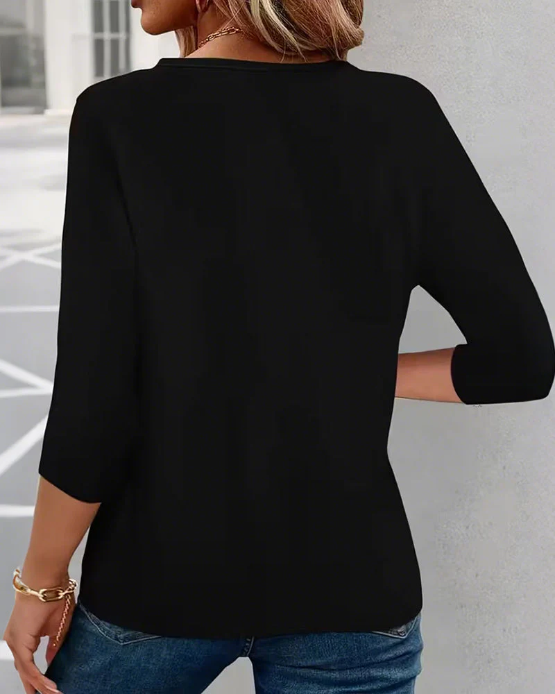 V-Neck Heart-Shaped Top - Image 3