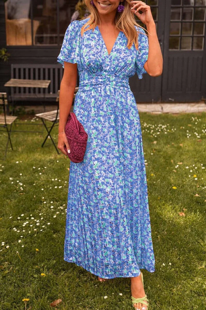 V-Neck Maxi Gown with Effortless Charm - Image 19