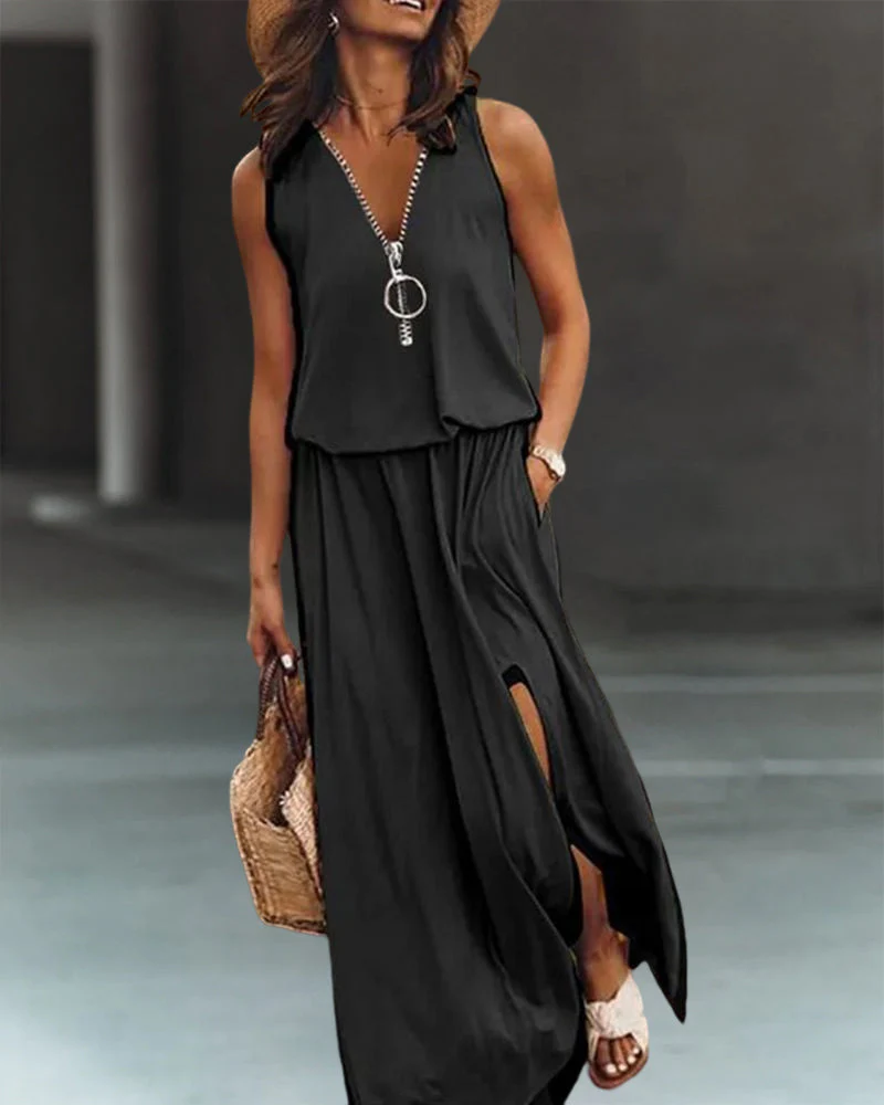 Simple Comfort-Focused Long Dress - Image 14